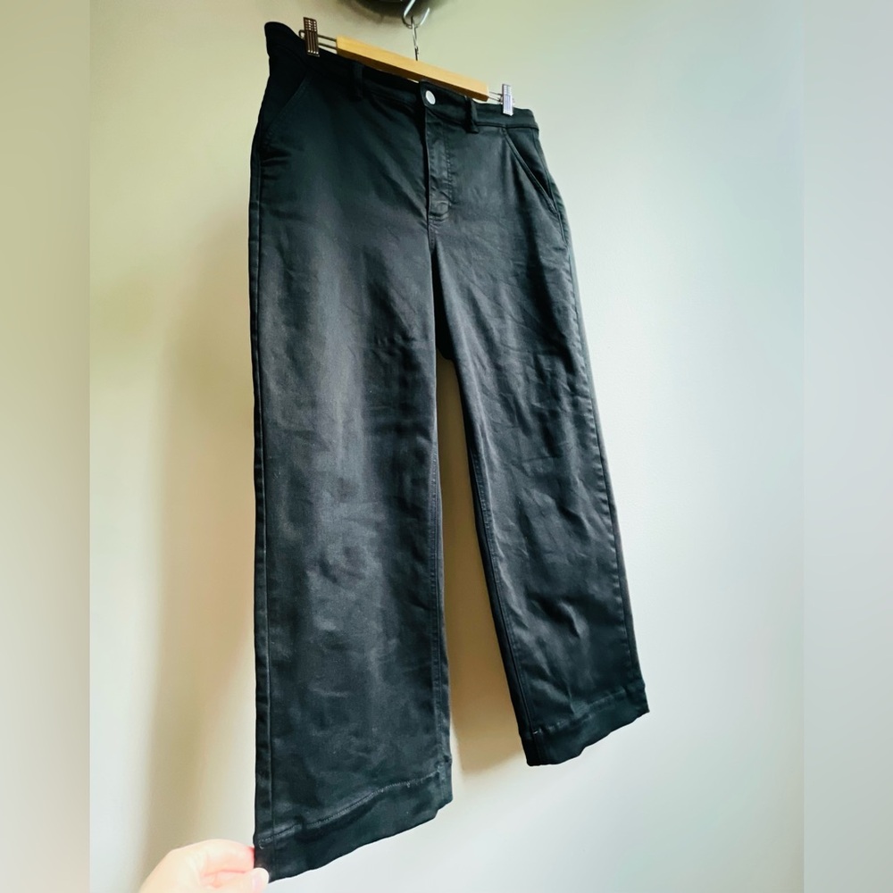 Everlane Straight Leg High Rise Black Jeans Size 12